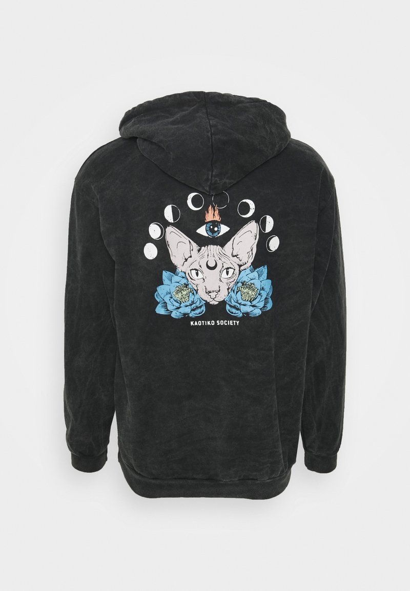 Herren Kapuzenpullover | Kaotiko SUD CAP WASHED MOON SPHYNX UNISEX Sweatshirt black/schwarz - OU42273 Herren Kapuzenpullover | Kaotiko SUD CAP WASHED MOON SPHYNX UNISEX Sweatshirt black/schwarz - OU42273