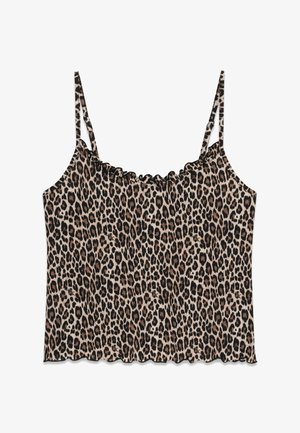Guess, OBERTEIL MIT ANIMAL-PRINT - Nachtwäsche Shirt - animalprint braun