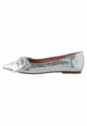 FOREVER COMFORT POINT TOE BOW - REGULAR FIT - Balerina cipők - silver