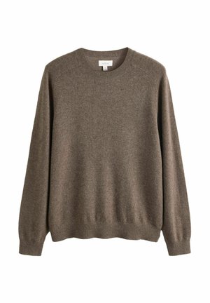 REGULAR FIT SIGNATURE CREW NECK - Strickpullover - neutral