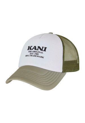 UNISEXI RETRO LOGO TRUCKER - Nokkmüts - olive