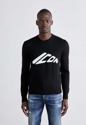 ICON JUMPER - Striktrøje - black