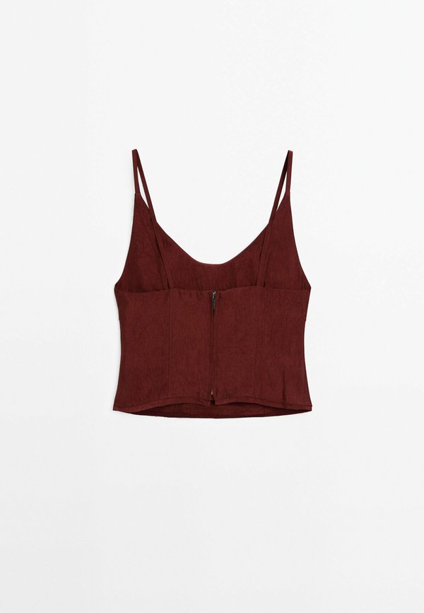 WITH SEAM DETAILS - Blouse - bordeaux4