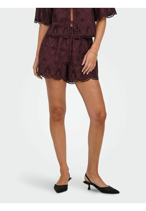 ONLY SHORTS ONLFRANI NORMAL GESCHNITTEN SHORTS - Shorts - decadent chocolate