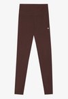 ESSENTIAL FULL LENGTH HIGH RISE LEGGINGS - Leggings - dark brown