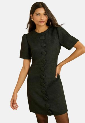 SHORT SLEEVE SCALLOP - Hverdagskjole - black