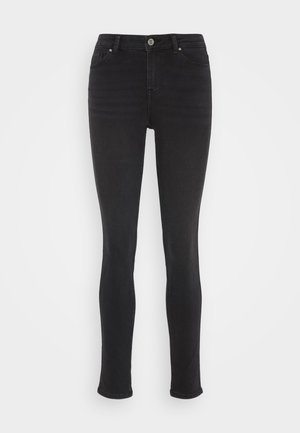 Pieces PCNUNNA - Džíny Slim Fit - dark grey denim