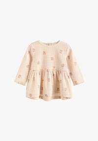 Izbrano, pink gingham bear print