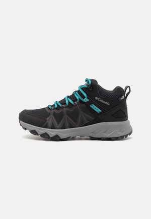 PEAKFREAK MID - Hiking shoes - black/teal