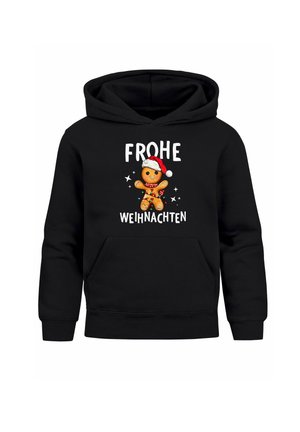 WEIHNACHTSMOTIVE LUSTIGE GESCHENKE OUTFIT - Kapuzenpullover - lebkuchen schwarz