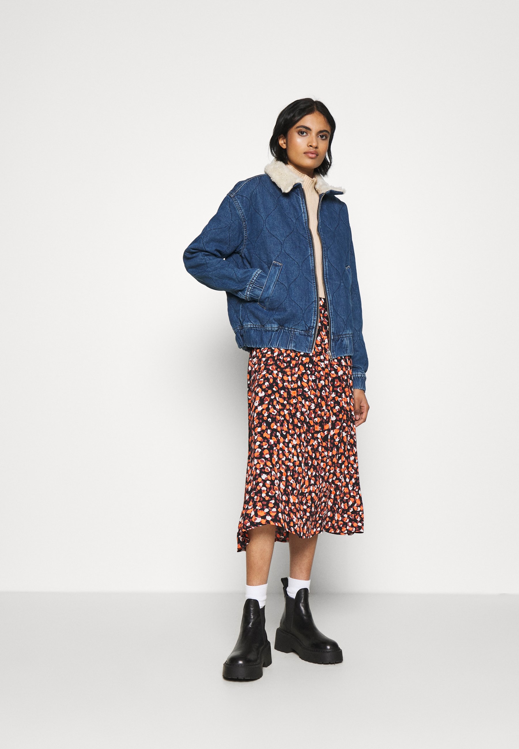 denim harrington jacket