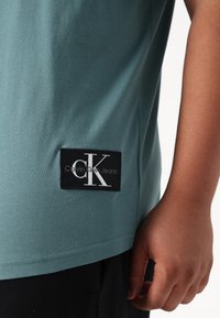 Calvin Klein Jeans Plus BADGE TURN UP - Jednoduché tričko - north atlantic