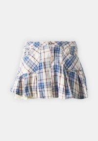 BDG Urban Outfitters RUBY RARA CHECK - Falda acampanada - ecru