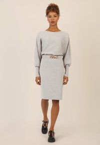 Apart Strickkleid - graumeliert