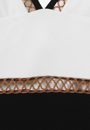 Reiss RAY COLOURBLOCK HALTER  - Ujumistrikoo - white tan