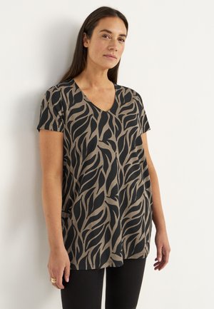PATTERNED WITH POCKETS - Tunika - black patterned