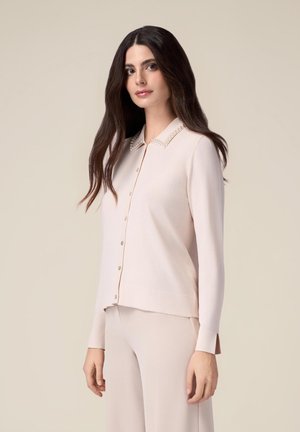 IN FINE CON PERLE - Neuletakki - beige