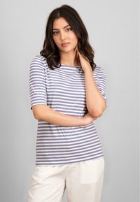 Fynch-Hatton STRIPE  - Triko s potiskem - blue