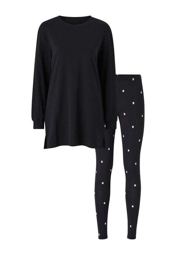 SET - Nachtwäsche Set - schwarz