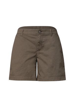 Street One, MID WAIST CHINO SHORTS IM CASUAL FIT - Short - cold brew brown