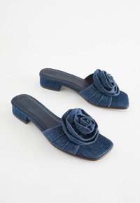 Next Muiltjes met hak - denim dark blue