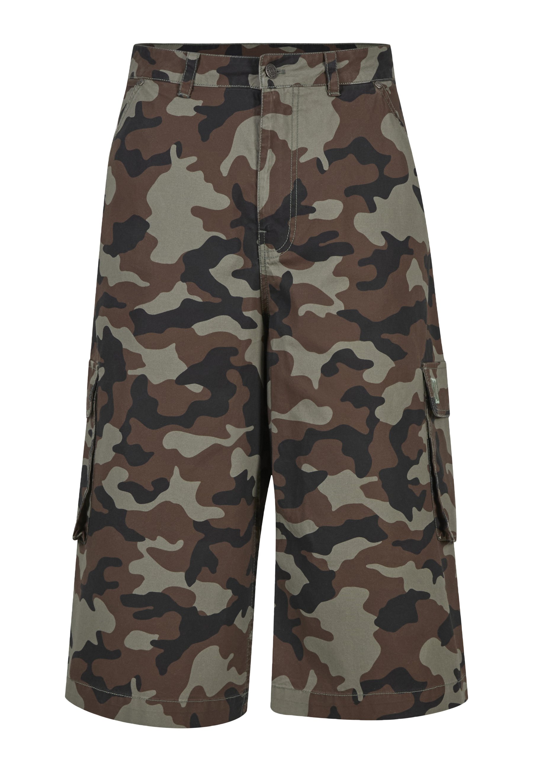 Karl Kani OG CAMO BAGGY CARGO SHORTS - Shorts - olive light olive