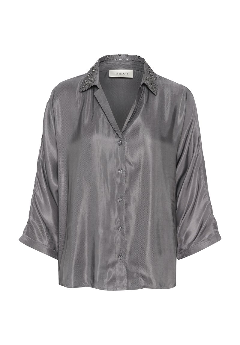 Cream Overhemdblouse graniet