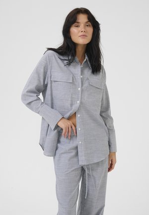 SKYE - Button-down blouse - dark sapphire blue striped