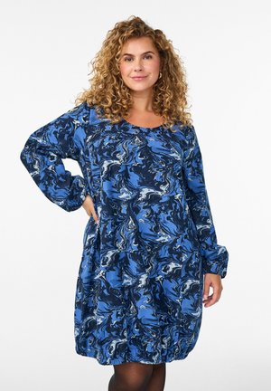 Vapaa-ajan mekko - blue art aop