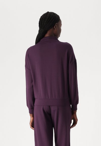 Emporio Armani FULL ZIP SWEATSHIRT - Pižamos viršutinė dalis - mora blackberry