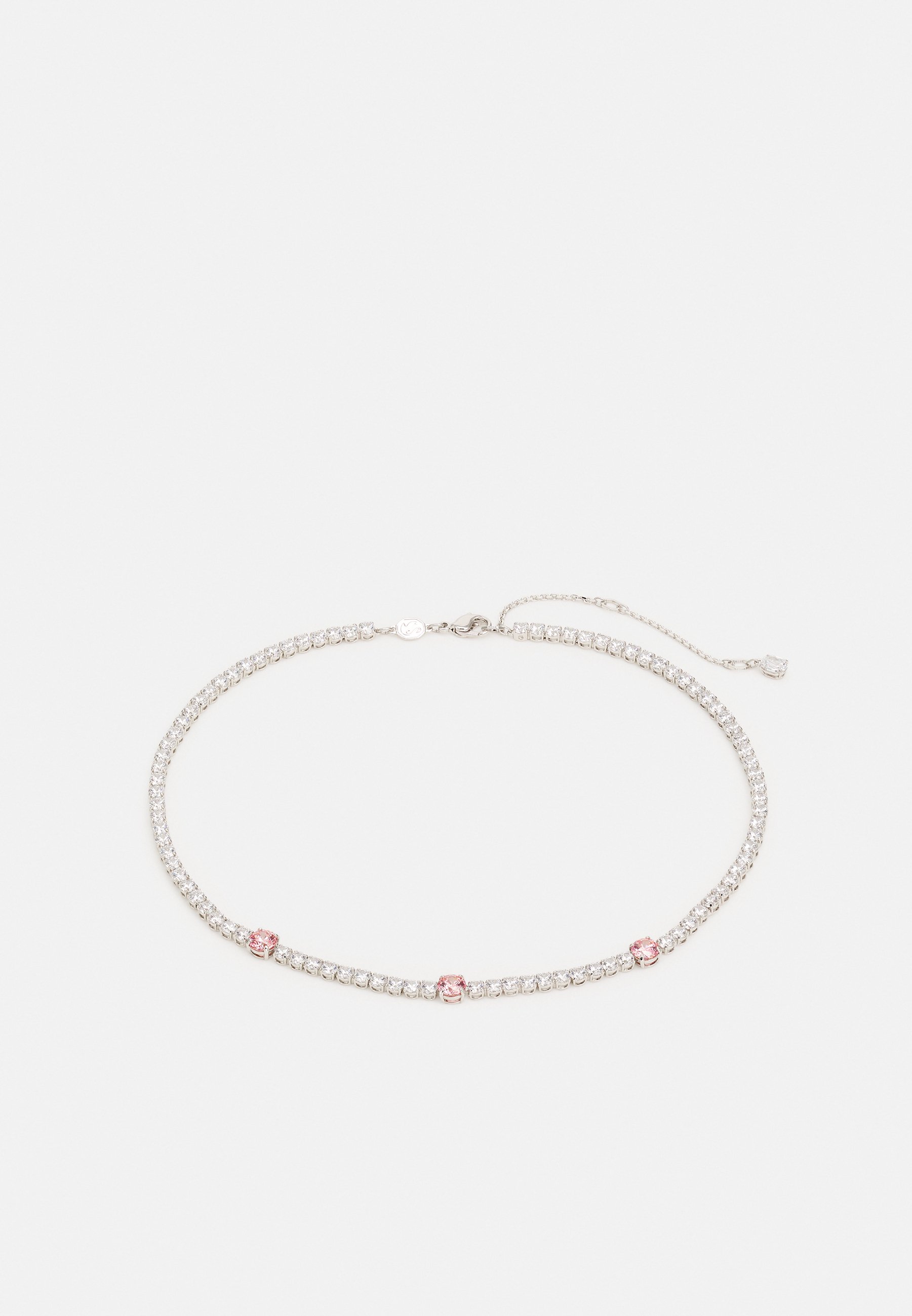 Swarovski MATRIX TENNIS NECKLACE - Colier - silver-coloured/pink