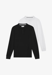 Selected, true black/bright white