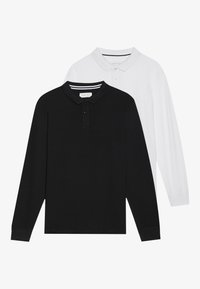 2 PACK - Langarmshirt - true black/bright white