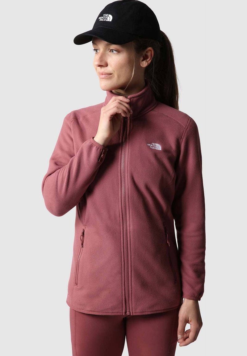 The North Face 100 GLACIER Fleecejas wild ginger/bordeauxrood