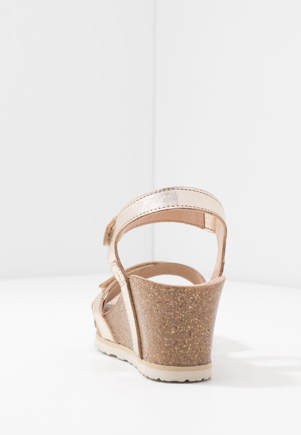 JULIA SHINE - Platform sandals - gold3