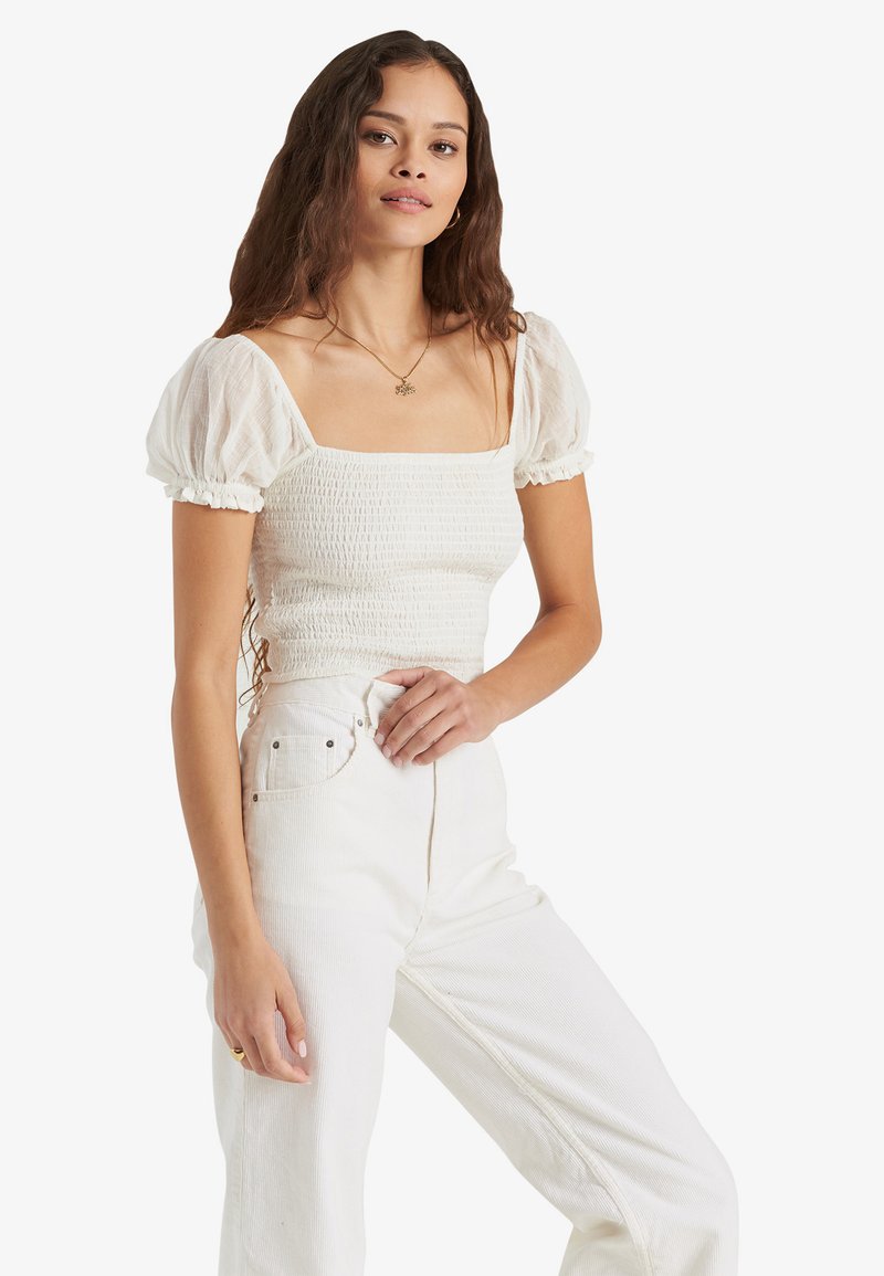 Billabong CRYSTAL TIDES HONEYSUCKLE TShirt print white cap/weiß Zalando.de