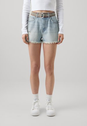 ONLY Petite ONLROBYN VINTAGE - Τζιν σορτς - light blue denim