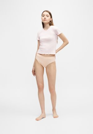 Lindex, SEAMLESS THONG HIGH 3 PACK - Kalhotky - multi-coloured