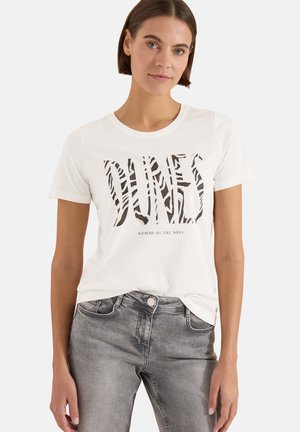 Cecil, T-SHIRT MIT RUNDHALS UND FRONTPRINT - T-shirt imprimé - vanilla white