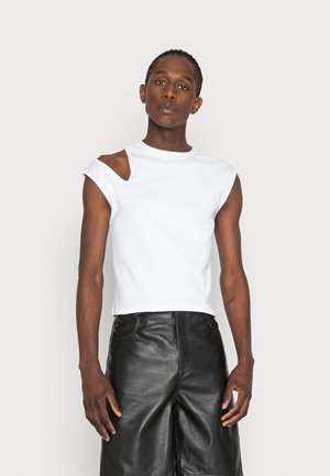 CUT OUT VEST UNISEX - T-shirt con stampa - white