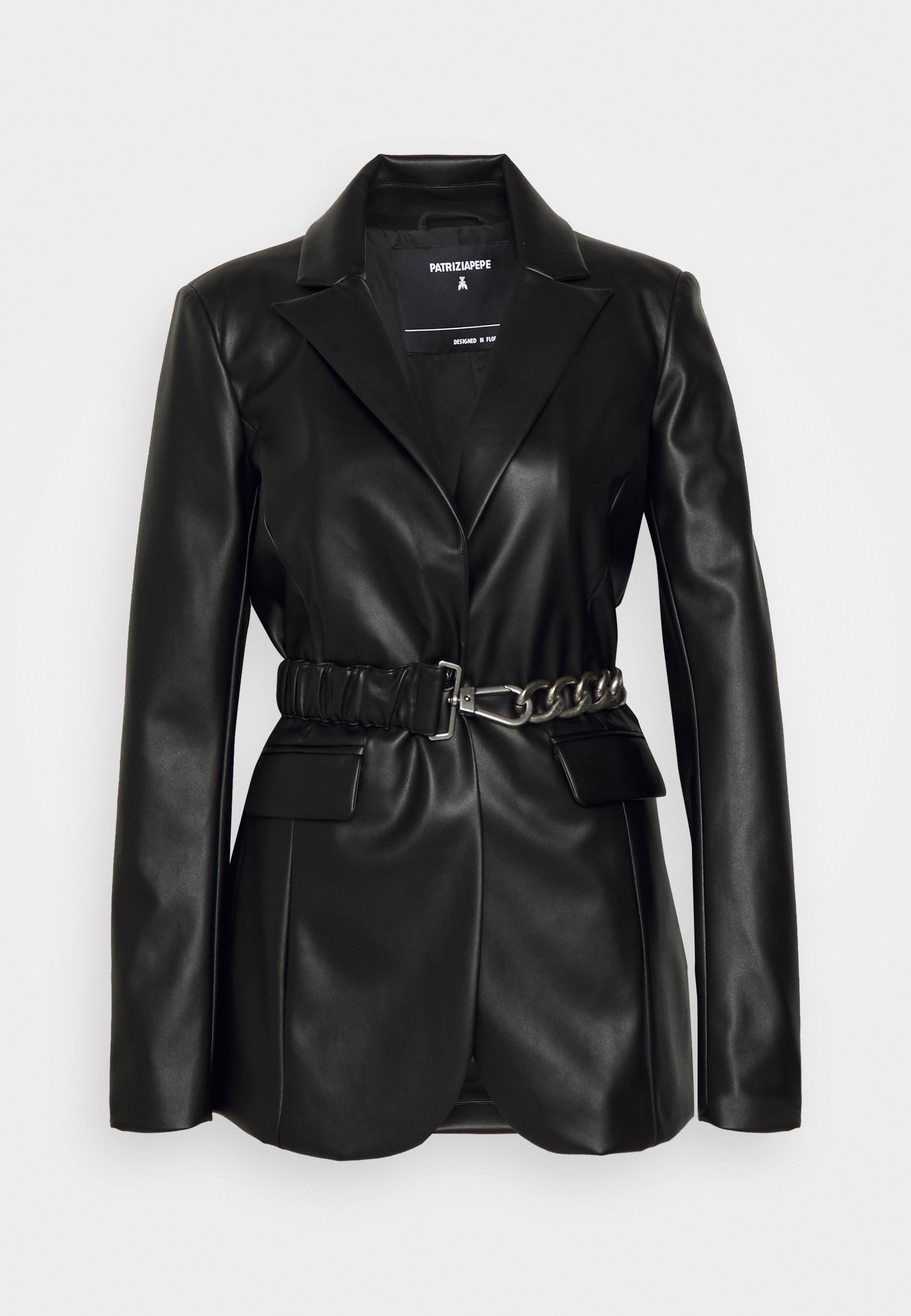 giacca faux leather jacket