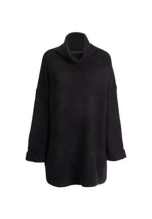 INFLUENCER, INFLUENCER PULLOVER SLOUCHY COWL NECKLINE PULLOVER - Jumper - black