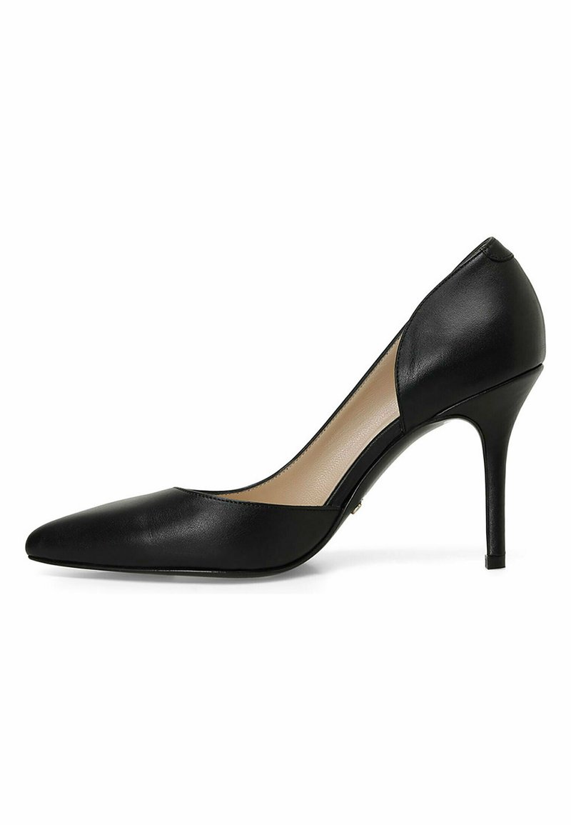 Nine West Hideaway Dress Heels - 3.5 Inch Heel Suede & Python PU T-Strap Pumps - View #5