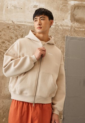 DIAGO HOODED ZIP JACKET UNISEX - Zip-up sweatshirt - chateau gray