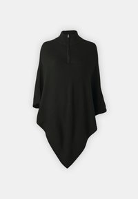VIADDO HIGH NECK ZIPPER PONCHO - Pláštenka - black