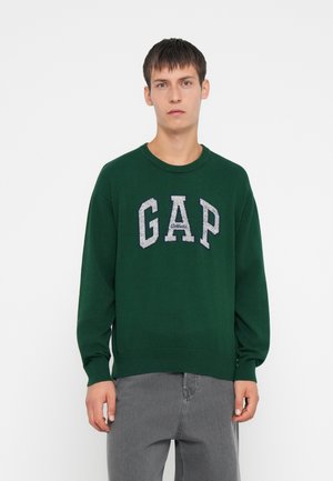 ATHLETIC INTARSIA CREW - Strickpullover - evergreen glamour