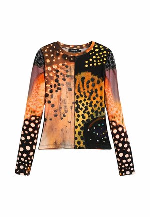Desigual, PRINTED LONG SLEEVE T-SHIRT - Maglietta a manica lunga - red