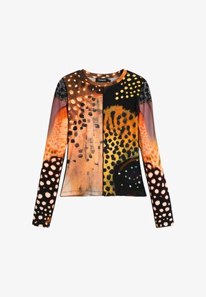 Desigual, PRINTED LONG SLEEVE T-SHIRT - Langarmshirt - red