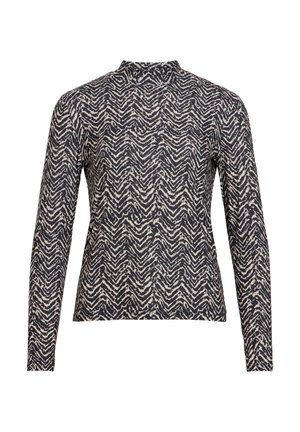 VILA, VILEOA L/S HIGH NECK TOP - NOOS - T-shirt à manches longues - birch aop:ziggy birch