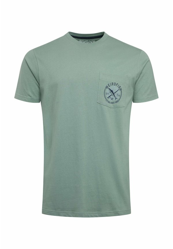 Print T-shirt - dusty teal3